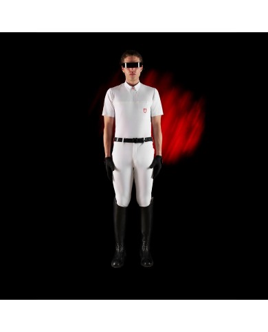 MEN S COMPETITION RIDERTECHNOLOGY POLO SHIRT SS WITH ZIP