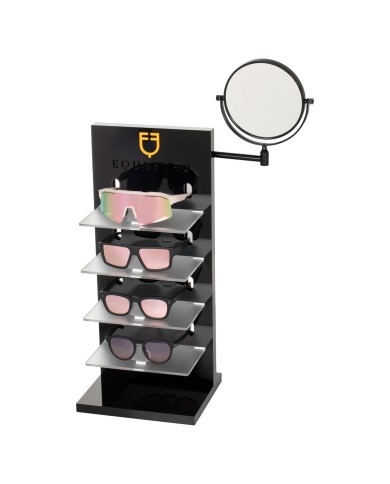 ACRYLIC SUNGLASSES STAND LASER CUTTING LOGO + MIRROR