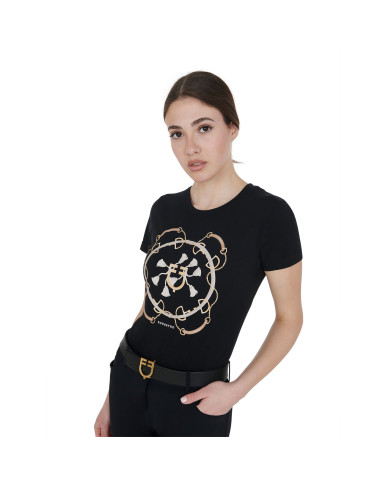 T-shirt donna slim fit disegno imboccature T-shirt donna slim fit disegno imboccature