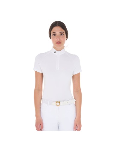 POLO DONNA ZIP MANICA CORTA MESH MODELLO TALINE