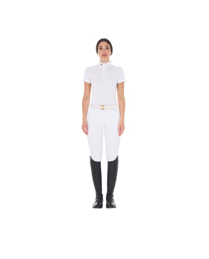 POLO DONNA ZIP MANICA CORTA MESH MODELLO TALINE