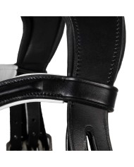 GIOCONDA ROLLED LEATHER DOUBLE REINS BRIDLE