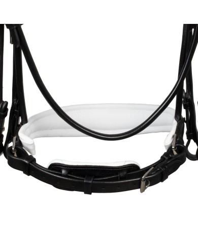 GIOCONDA ROLLED LEATHER DOUBLE REINS BRIDLE