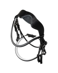 GIOCONDA ROLLED LEATHER DOUBLE REINS BRIDLE