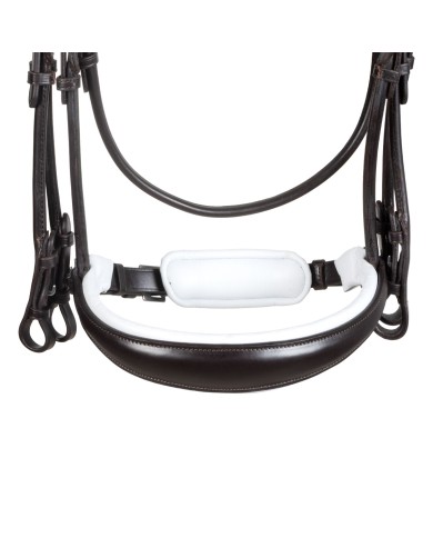 GIOCONDA ROLLED LEATHER DOUBLE REINS BRIDLE