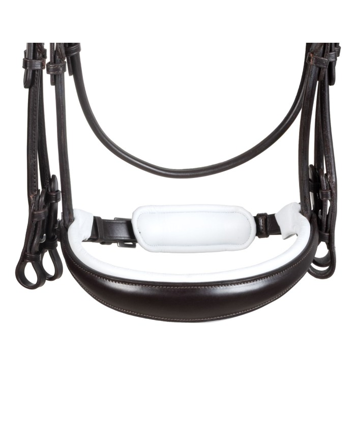 GIOCONDA ROLLED LEATHER DOUBLE REINS BRIDLE