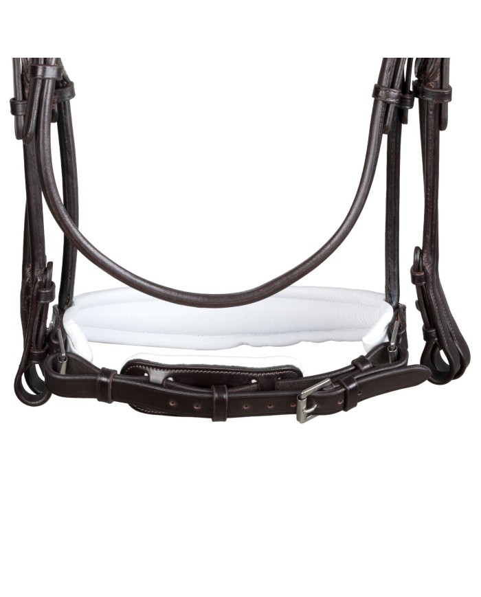 GIOCONDA ROLLED LEATHER DOUBLE REINS BRIDLE