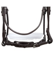 GIOCONDA ROLLED LEATHER DOUBLE REINS BRIDLE