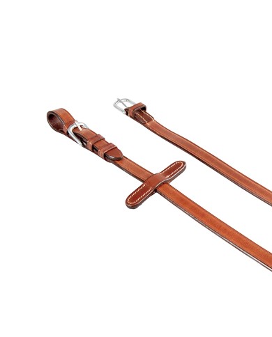 REDINI EQUESTRO CUOIO ITALIANO/GOMMA 1.9 CM MODELLO KRIS SILVER FITTINGS