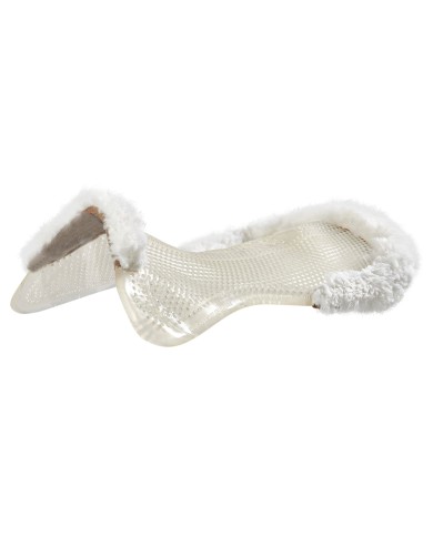 THERAPEUTIC GEL PAD CUT OUT 1/2 SHEEPSKIN EDGE JUST GEL