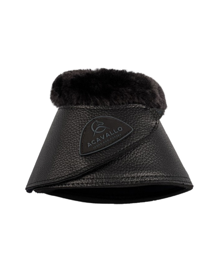 ACAVALLO BELL BOOTS W/SYNTHETIC FUR IN PU LEATHER W FASTENING
