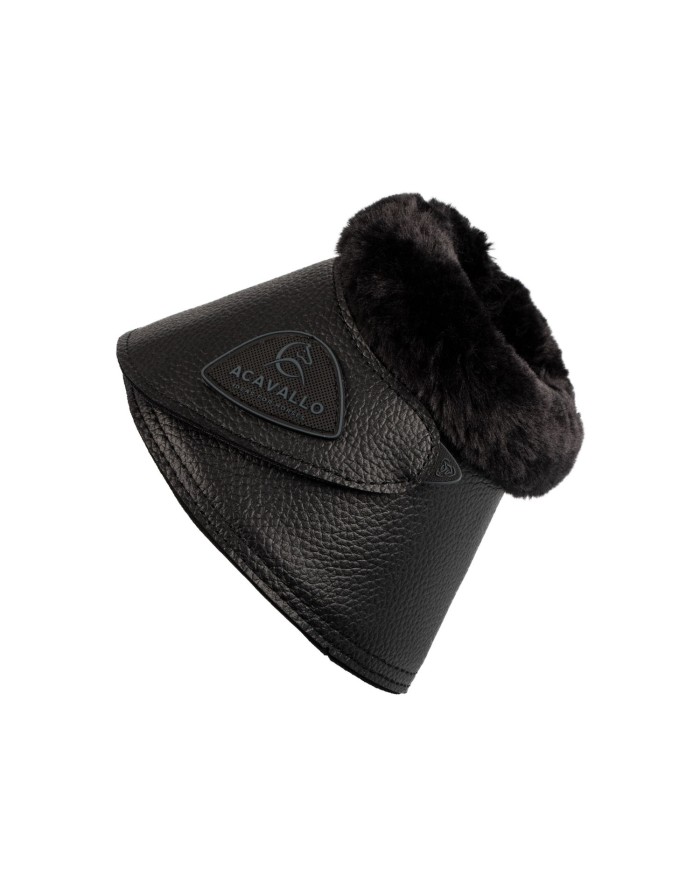 ACAVALLO BELL BOOTS W/SYNTHETIC FUR IN PU LEATHER W FASTENING
