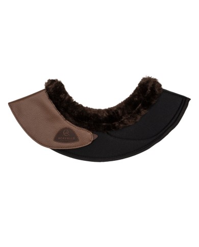 ACAVALLO BELL BOOTS W/SYNTHETIC FUR IN PU LEATHER W FASTENING