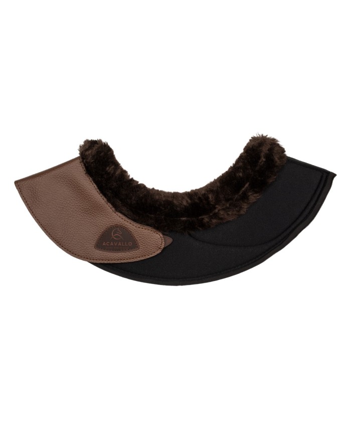 ACAVALLO BELL BOOTS W/SYNTHETIC FUR IN PU LEATHER W FASTENING