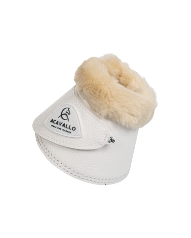 ACAVALLO BELL BOOTS W/SYNTHETIC FUR IN PU LEATHER W FASTENING