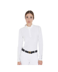 Polo donna slim fit in tessuto tecnico Polo donna slim fit in tessuto tecnico