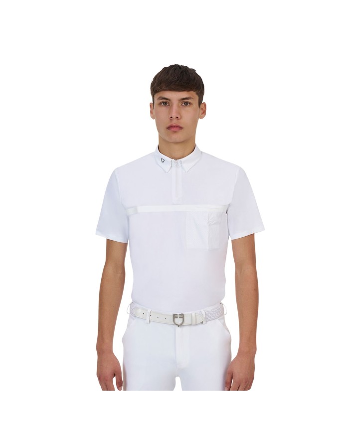 MEN S COMPETITION RIDERTECHNOLOGY POLO SHIRT SS WITH ZIP