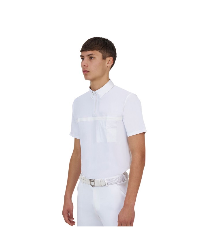 MEN S COMPETITION RIDERTECHNOLOGY POLO SHIRT SS WITH ZIP