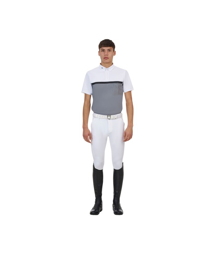 MEN S COMPETITION RIDERTECHNOLOGY POLO SHIRT SS WITH ZIP