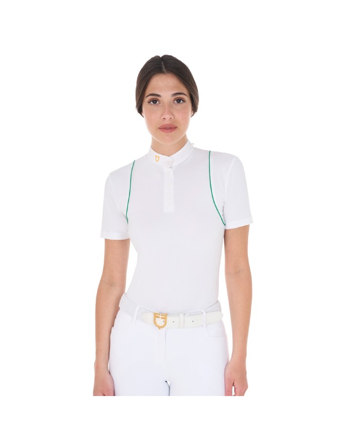 WOMEN S COMPETITION POLO SHIRT SS BUTTONS