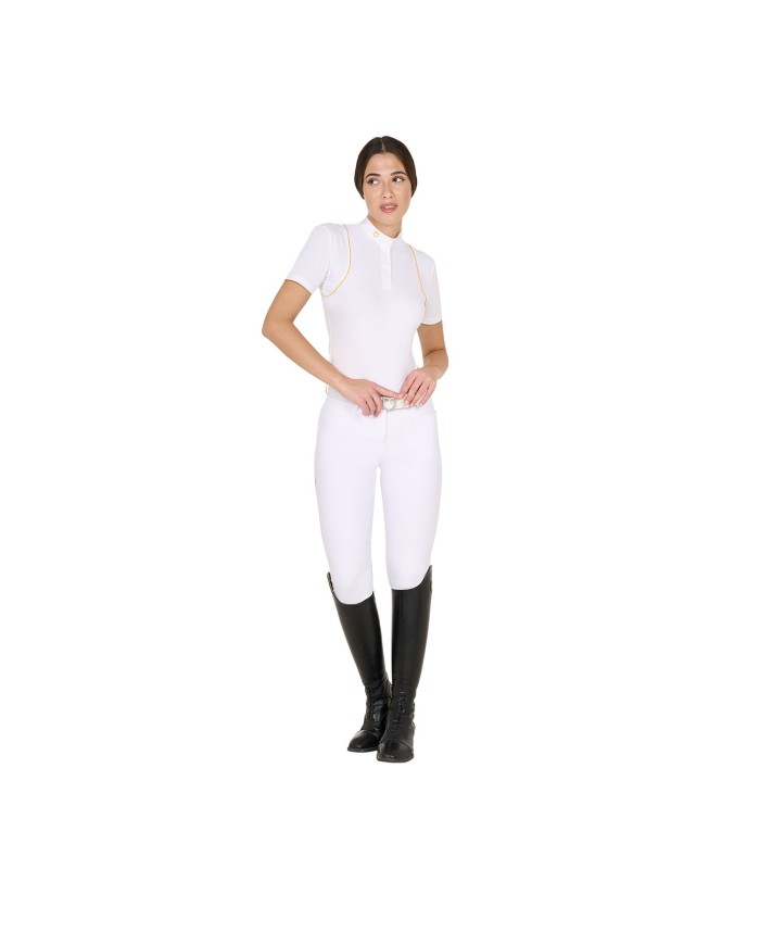 WOMEN S COMPETITION POLO SHIRT SS BUTTONS