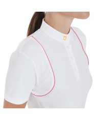 WOMEN S COMPETITION POLO SHIRT SS BUTTONS