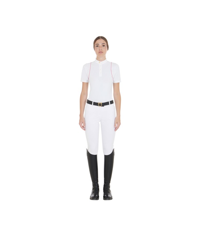 WOMEN S COMPETITION POLO SHIRT SS BUTTONS