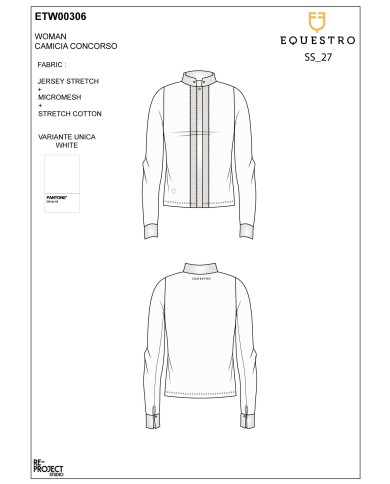WOMEN S MICROMESH INSERT SNAP BUTTONS COMPETITION POLO SHIRT LS