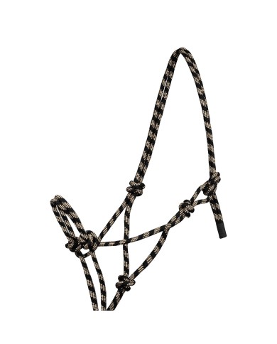 KNOTTED ROPE HALTER W/LEAD