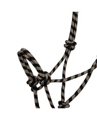KNOTTED ROPE HALTER W/LEAD