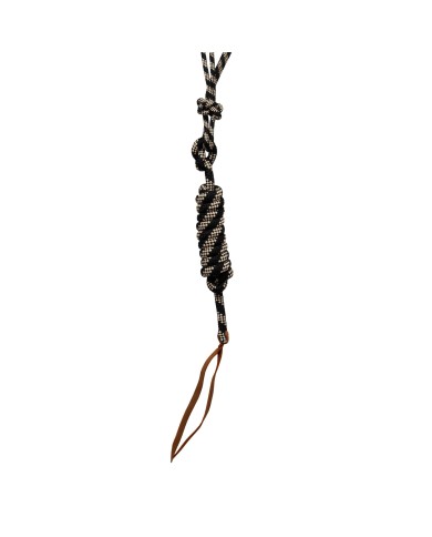 KNOTTED ROPE HALTER W/LEAD