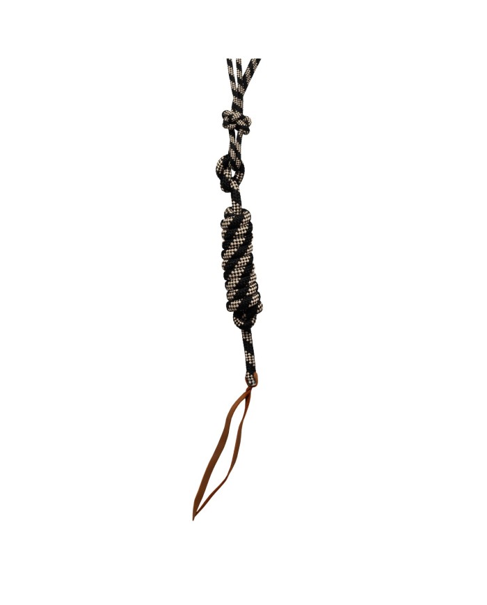 KNOTTED ROPE HALTER W/LEAD