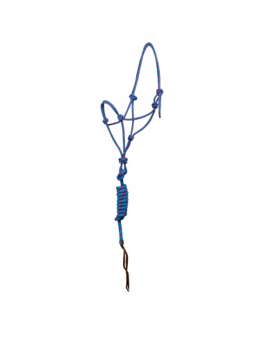 KNOTTED ROPE HALTER W/LEAD