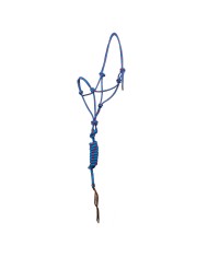 KNOTTED ROPE HALTER W/LEAD
