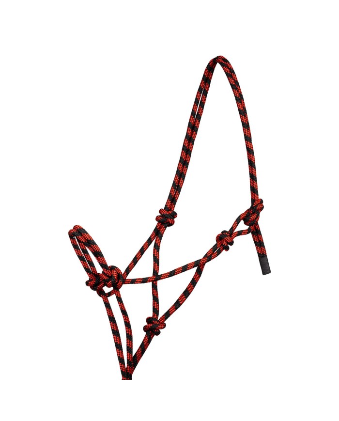 KNOTTED ROPE HALTER W/LEAD