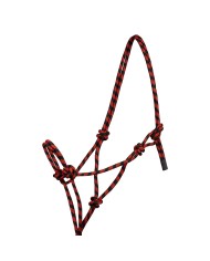KNOTTED ROPE HALTER W/LEAD