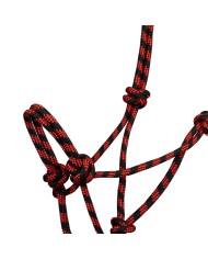 KNOTTED ROPE HALTER W/LEAD