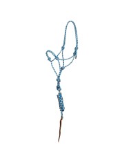 KNOTTED ROPE HALTER W/LEAD