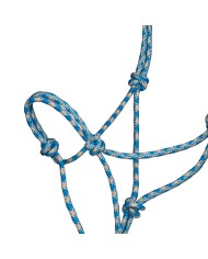 KNOTTED ROPE HALTER W/LEAD