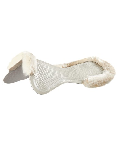 THERAPEUTIC GEL PAD CUT OUT 1/2 SHEEPSKIN EDGE W/DRI-LEX
