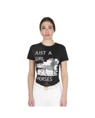 WOMEN S HORSE LOVER COTTON T-SHIRT