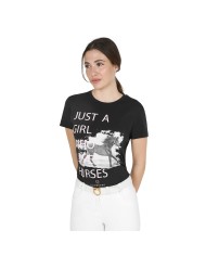 WOMEN S HORSE LOVER COTTON T-SHIRT