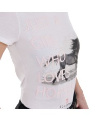 WOMEN S HORSE LOVER COTTON T-SHIRT