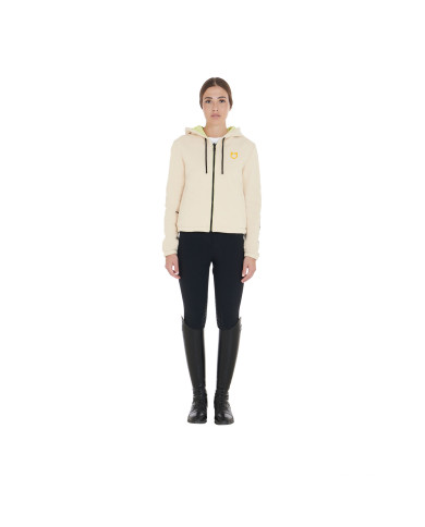 Giacchetto donna reversibile con zip e cappuccio Giacchetto donna reversibile con zip e cappuccio