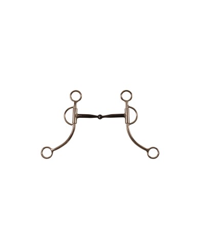MORSO WESTERN INOX IMBOCCATURA FERRO NERO ASTE LUNGHE