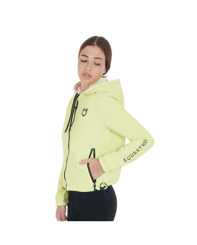 Giacchetto donna reversibile con zip e cappuccio Giacchetto donna reversibile con zip e cappuccio