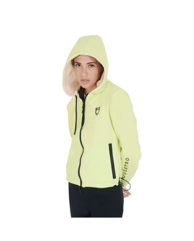 Giacchetto donna reversibile con zip e cappuccio Giacchetto donna reversibile con zip e cappuccio