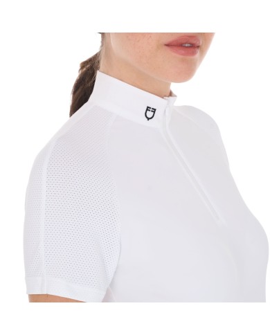 POLO DONNA ZIP MANICA CORTA MESH MODELLO TALINE
