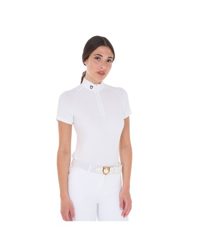 POLO DONNA ZIP MANICA CORTA MESH MODELLO TALINE
