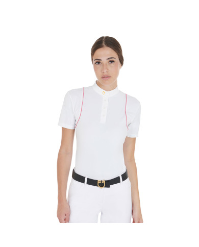 Polo donna slim fit da concorso con bottoni Polo donna slim fit da concorso con bottoni